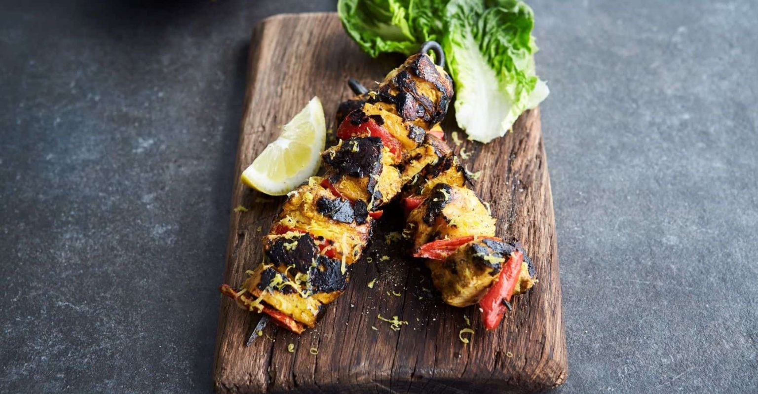 Jamie Oliver’s Chicken Tikka Skewers Patak's Indian Curry Products