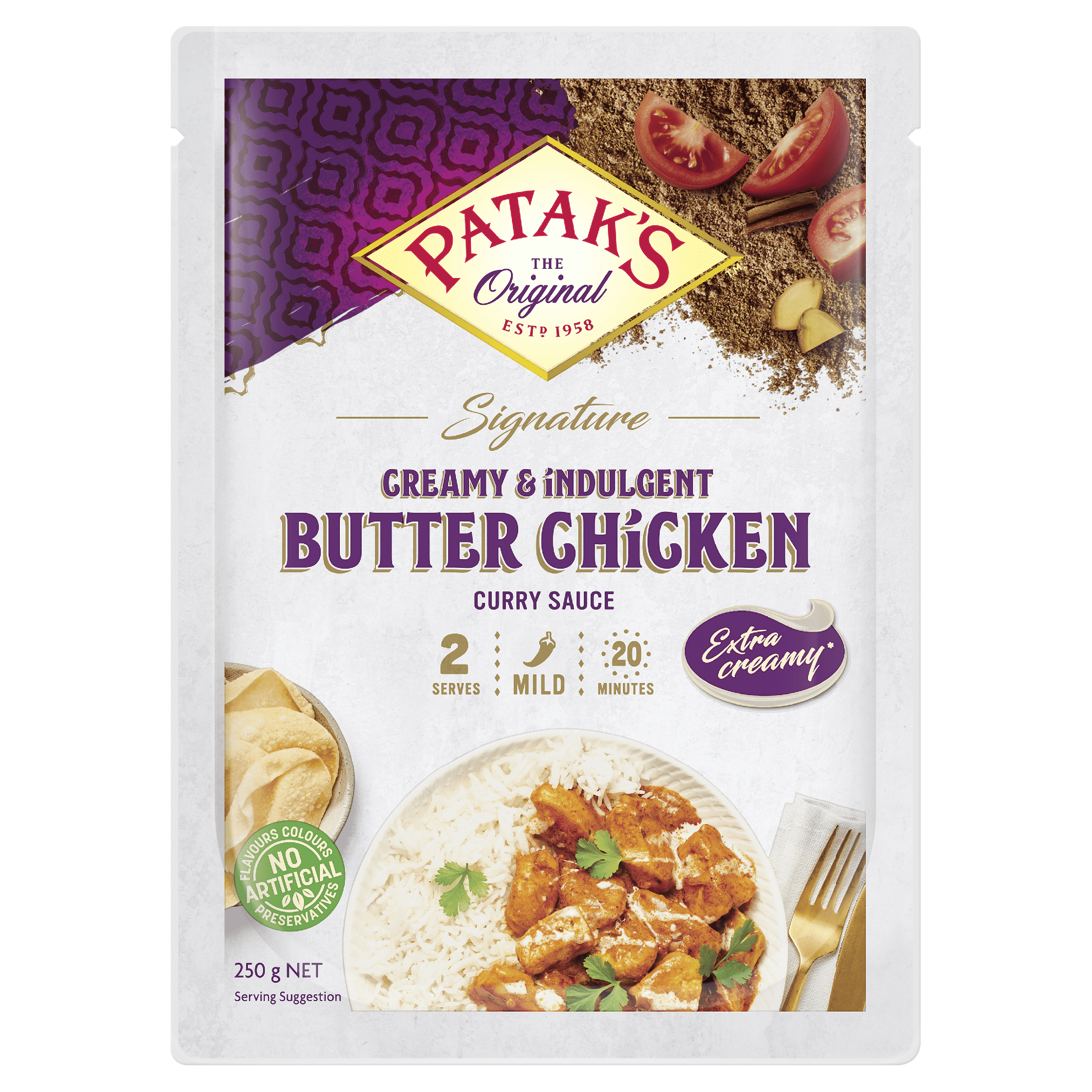 Patak’s Premium Signature Butter Chicken Curry Sauce 250g