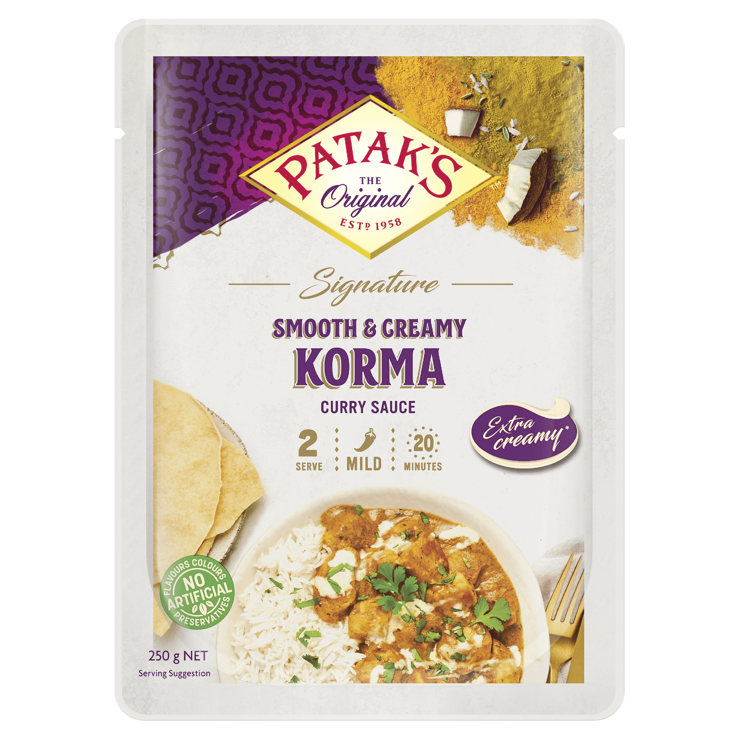 Patak’s Premium Signature Korma Curry Sauce 250g