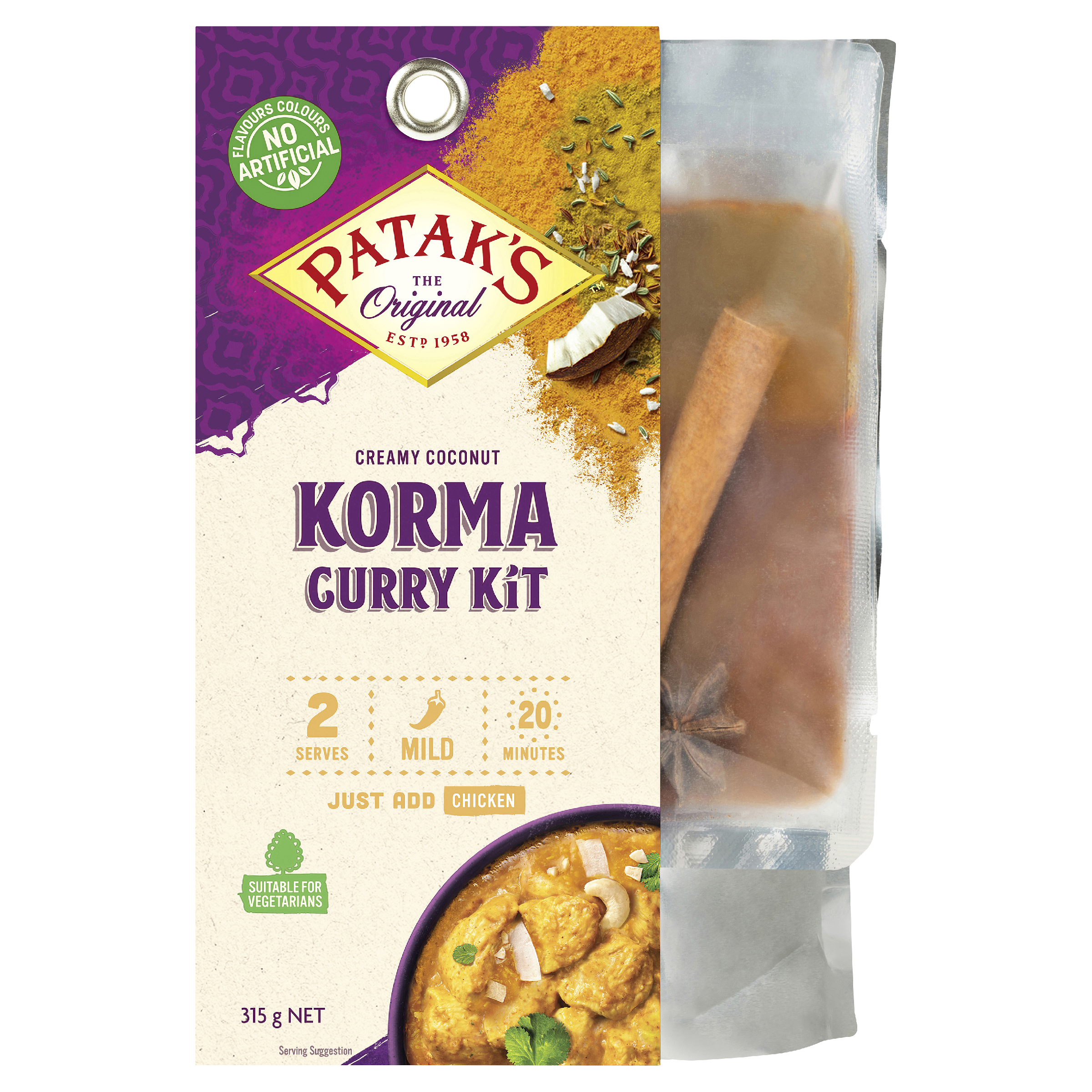 Patak’s Curry Kit Korma 315g