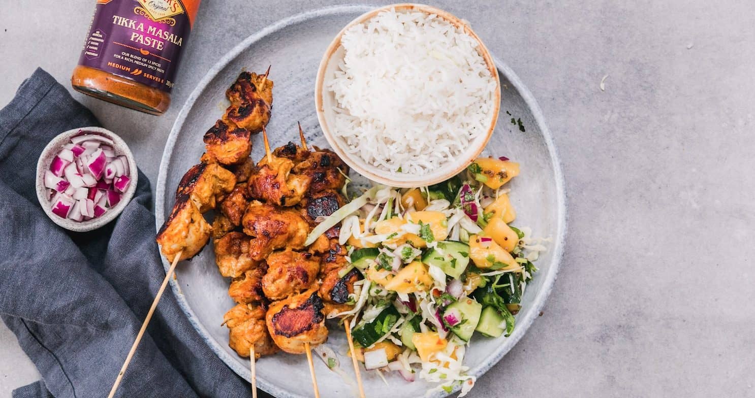 Chicken Tikka Masala Skewers - A great BBQ dish