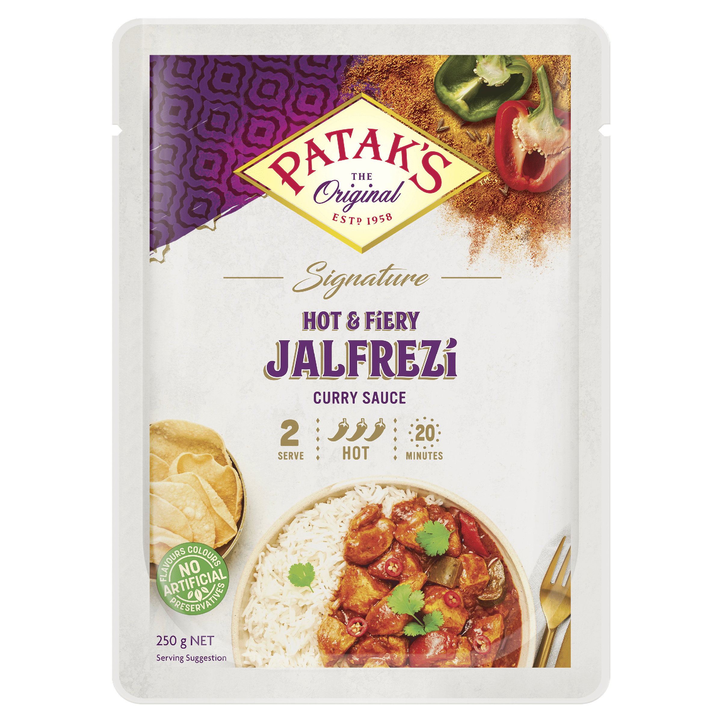 Patak’s Premium Signature Jalfrezi Curry Sauce 250g