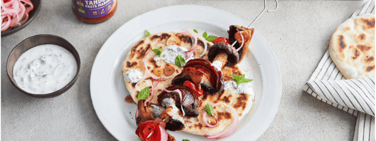 Jamie Oliver’s Tandoori Veggie Skewers