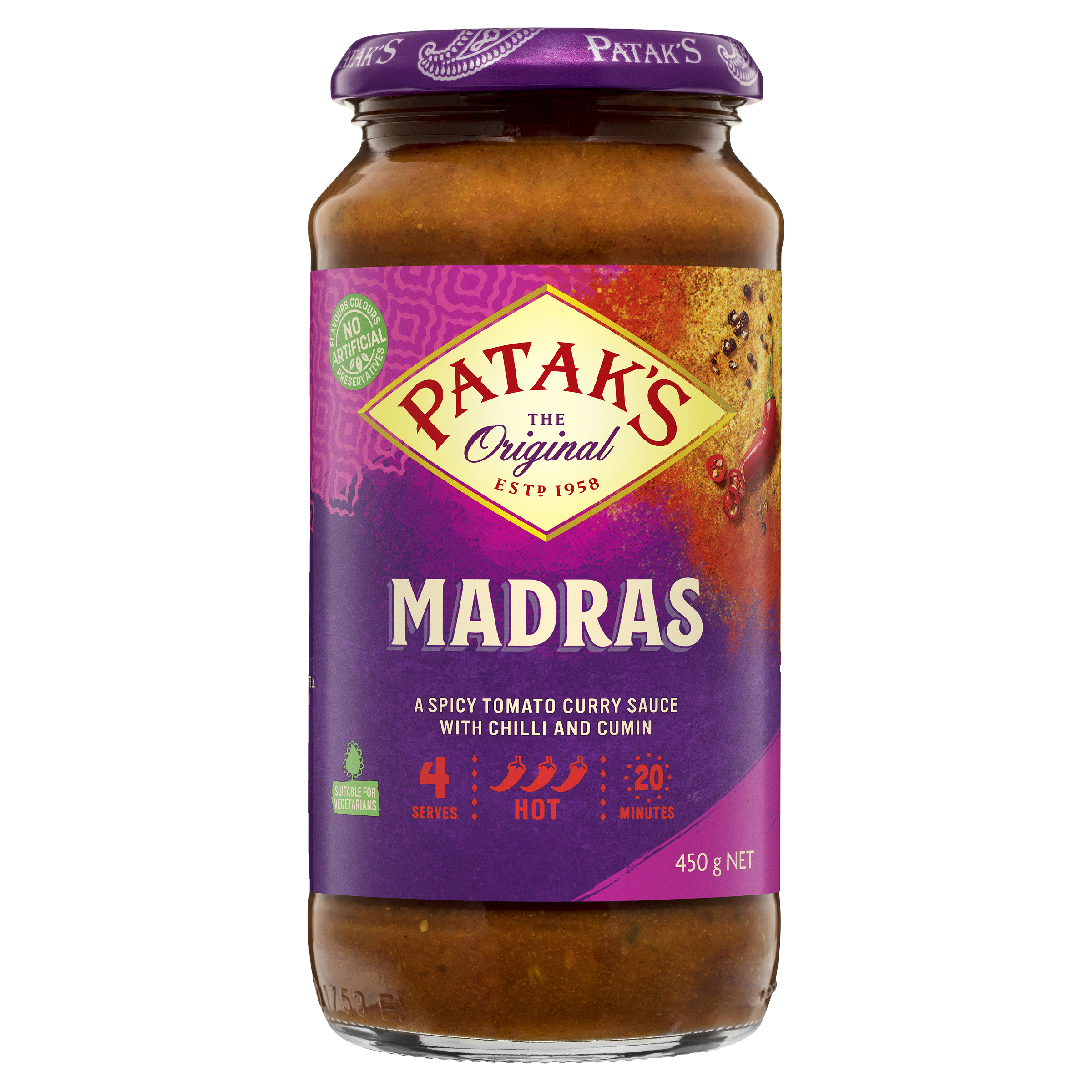 Patak’s Madras Sauce 450g