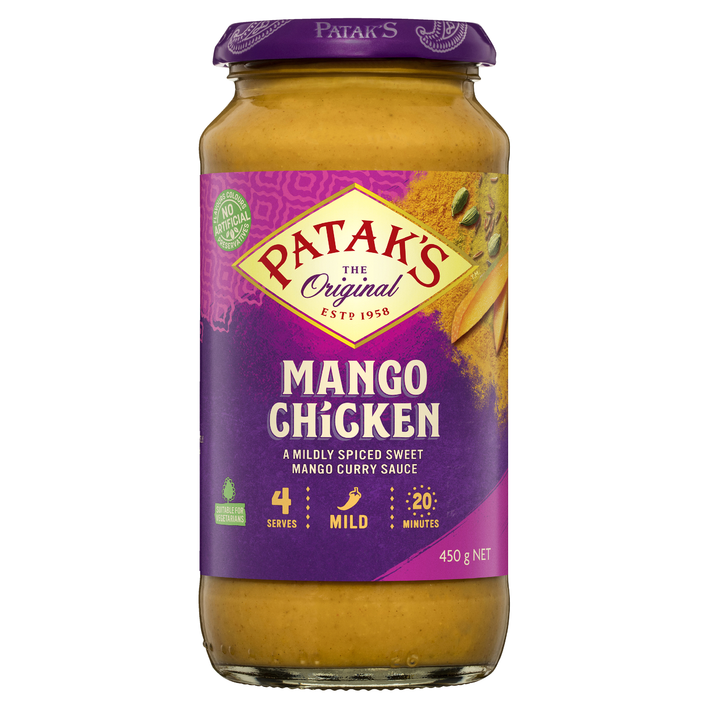 Patak’s Mango Chicken Sauce 450g