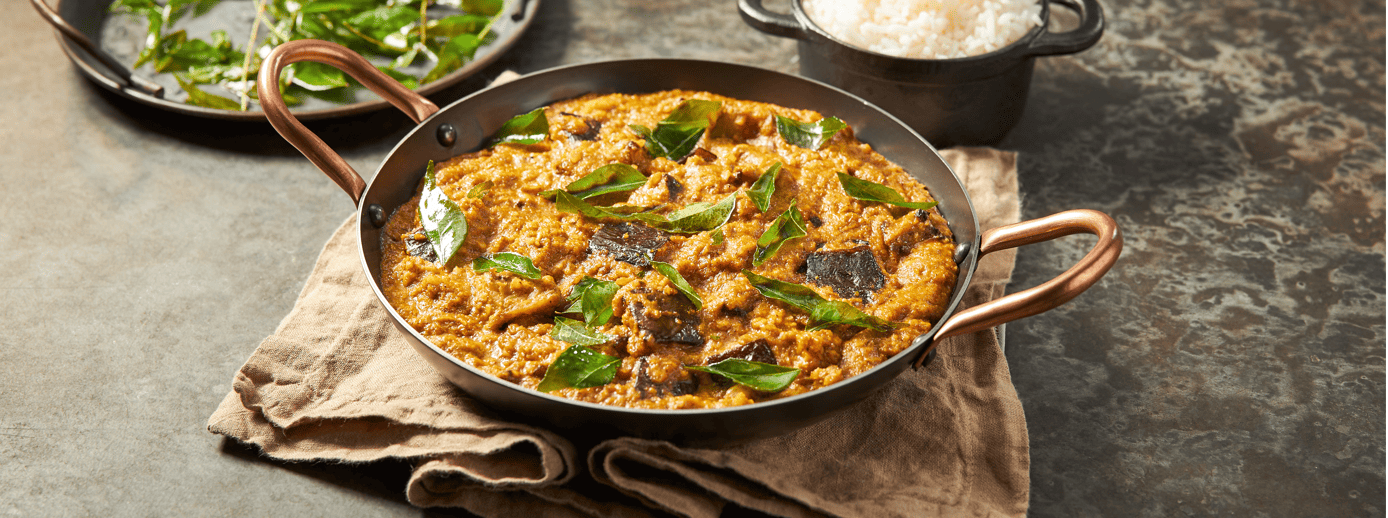 Michael Weldon's Eggplant and Cashew Curry