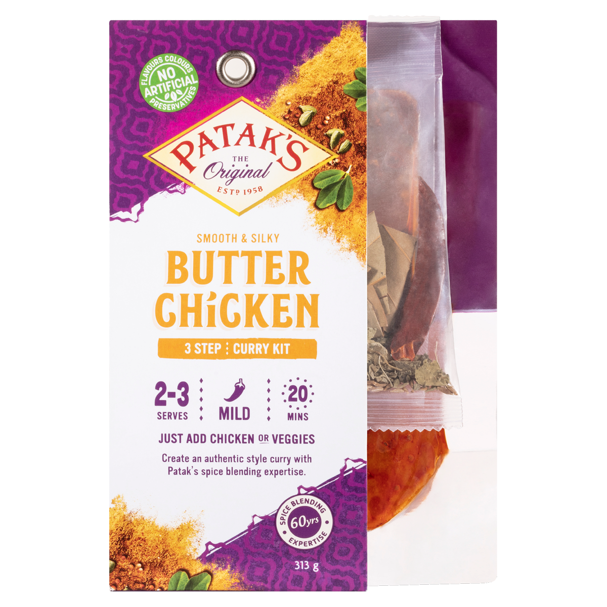 Patak’s Butter Chicken Curry Kit 313g