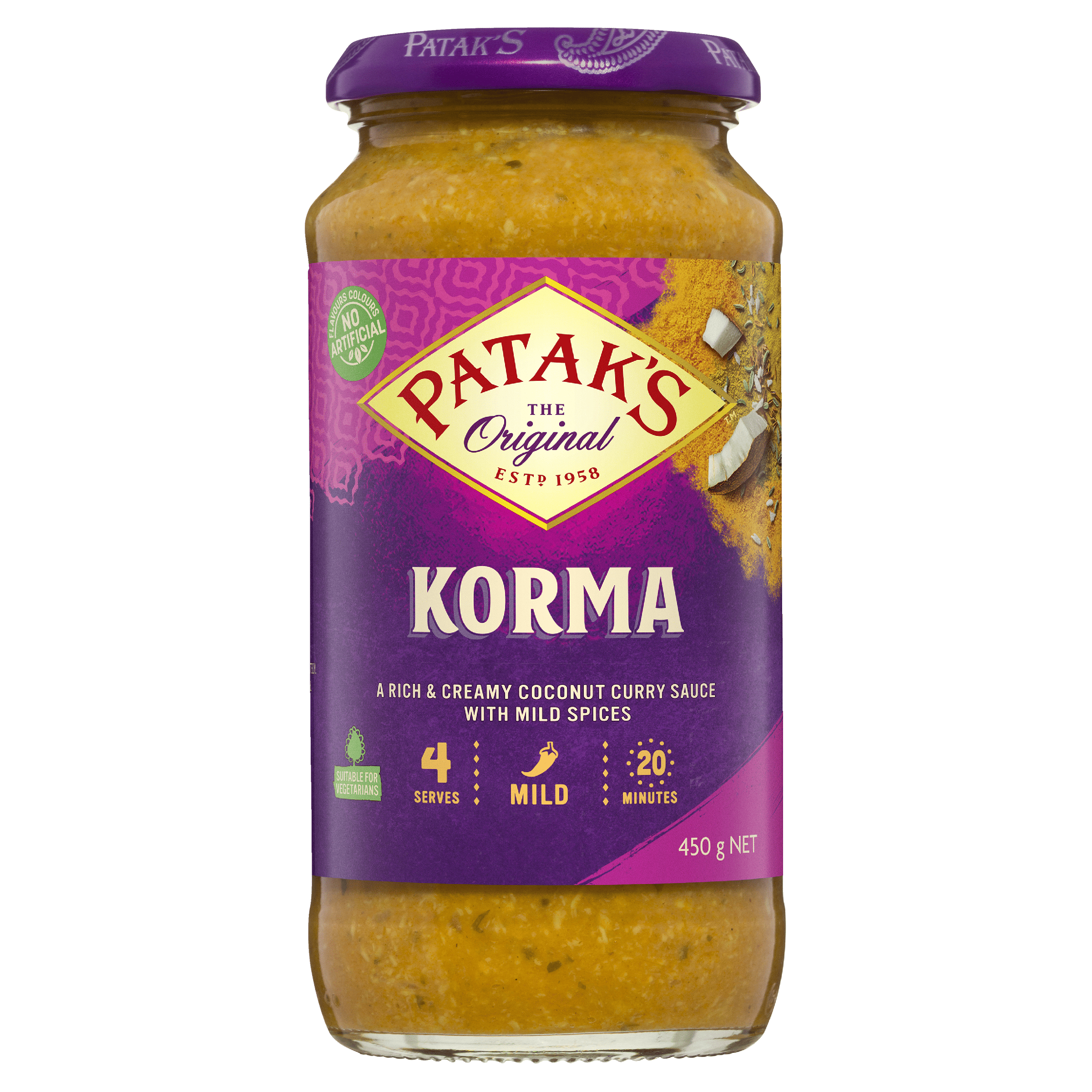 Patak’s Korma Simmer Sauce 450g