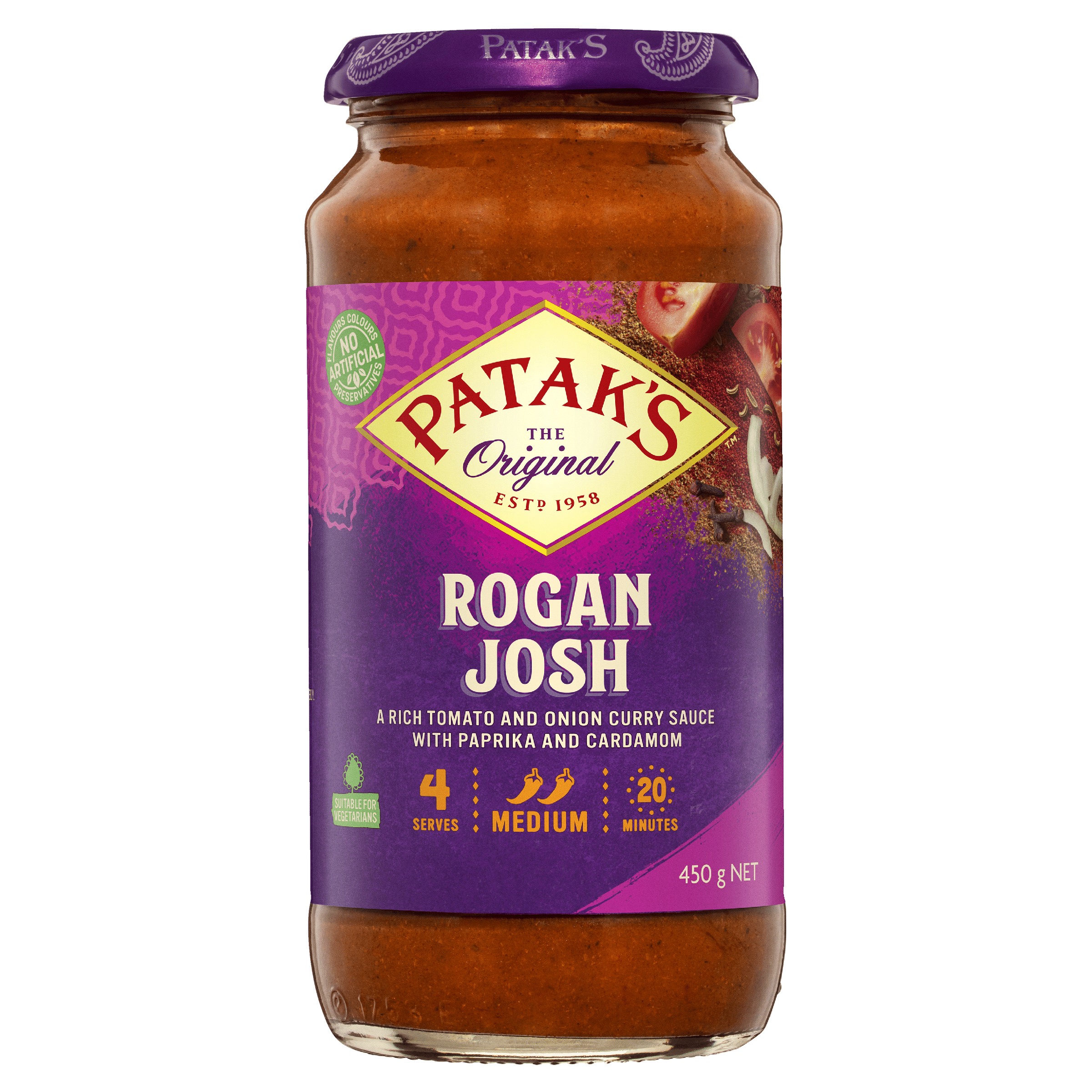 Patak’s Rogan Josh Simmer Sauce 450g