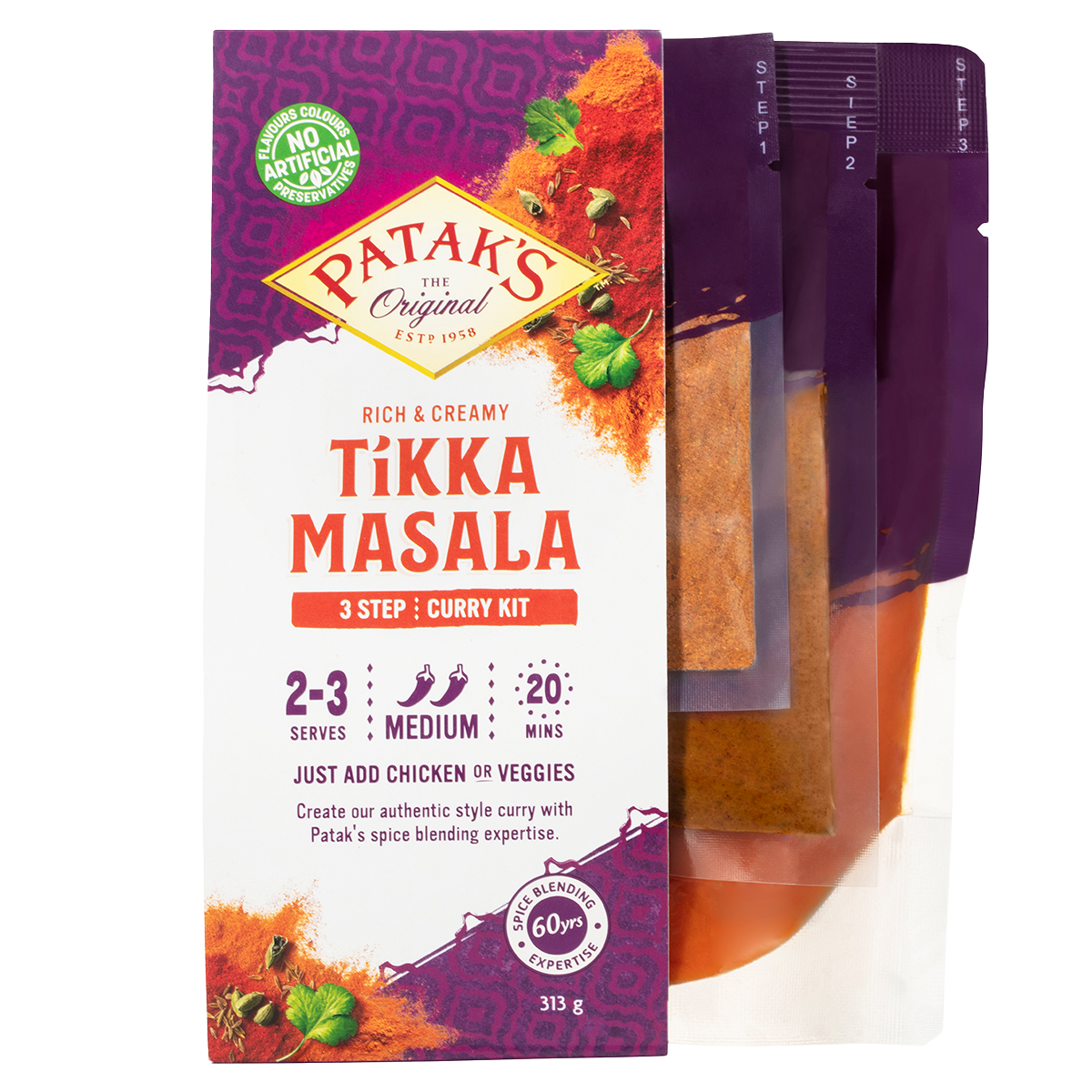 Patak’s Tikka Masala Curry Kit 313g