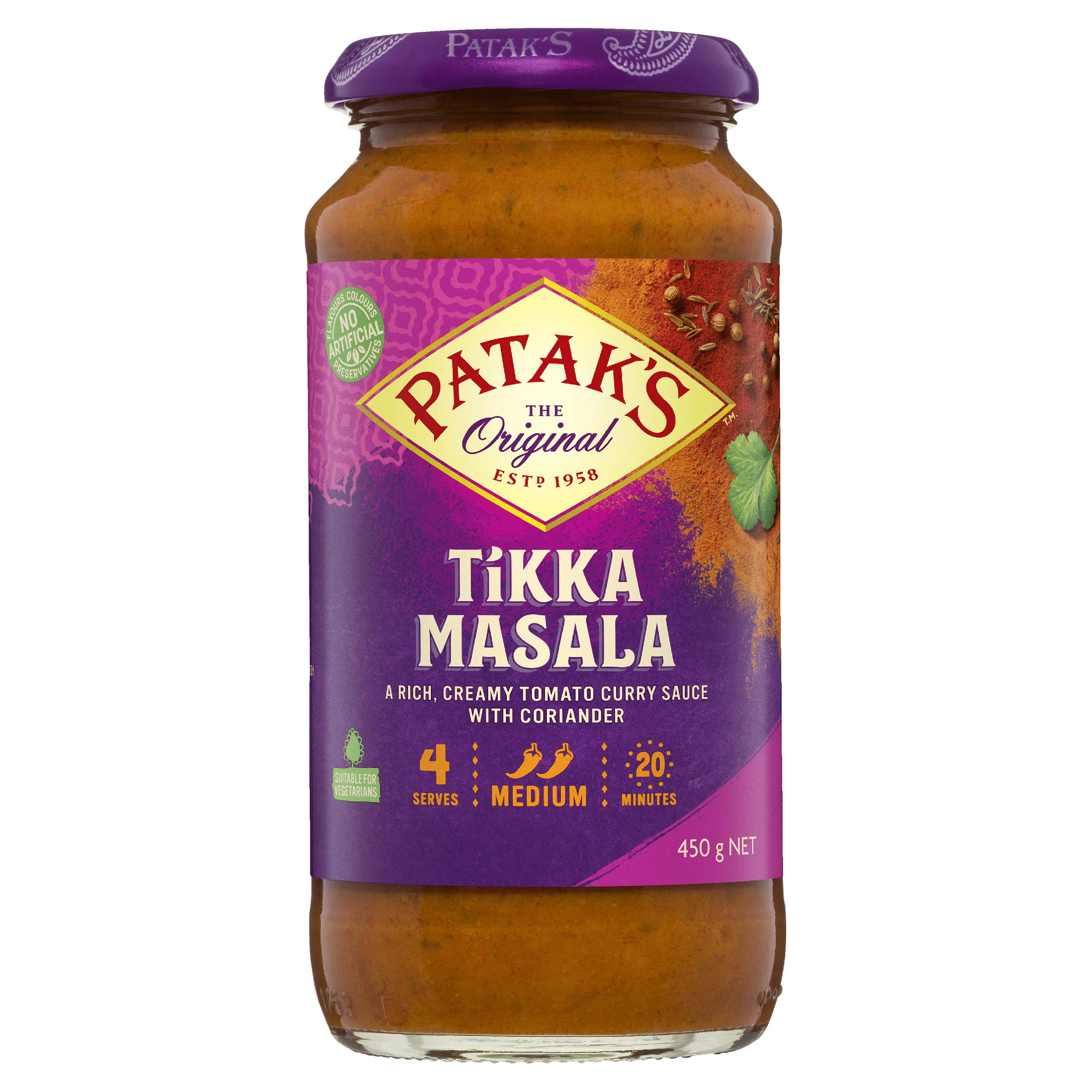 Patak’s Tikka Masala Simmer Sauce 450g