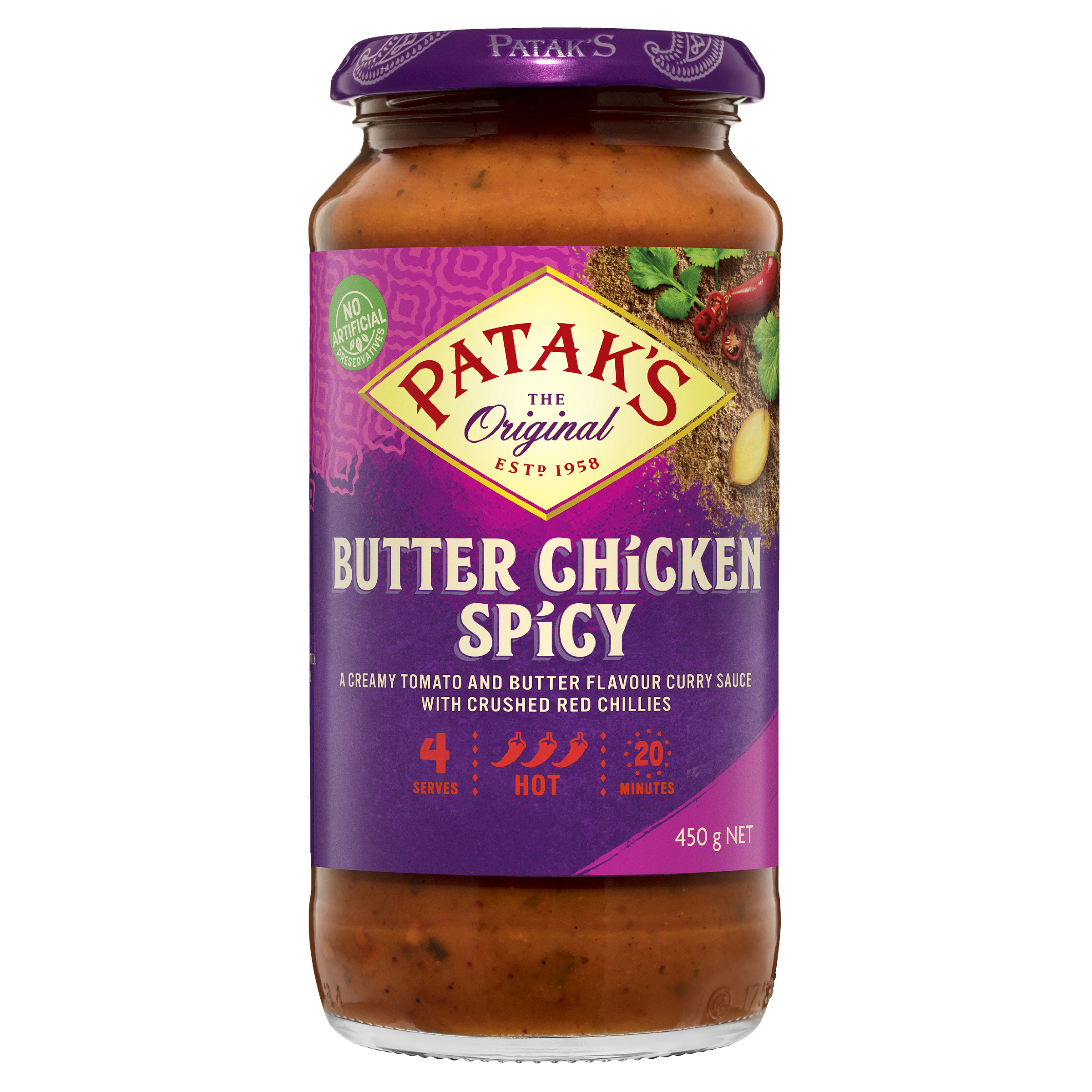 Patak’s Butter Chicken Spicy 450g