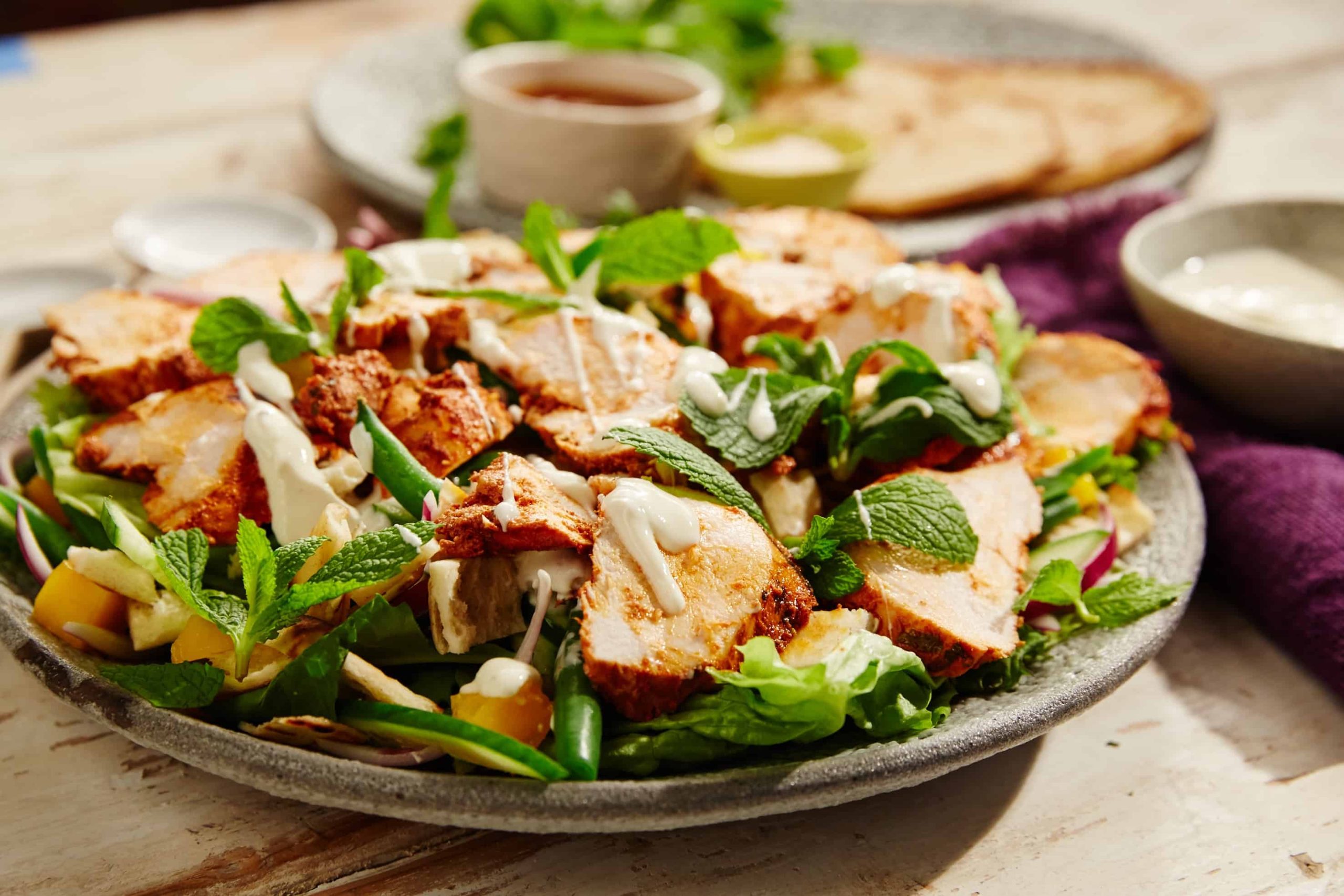 Tandoori Chicken Salad - Delicious and full of flavour