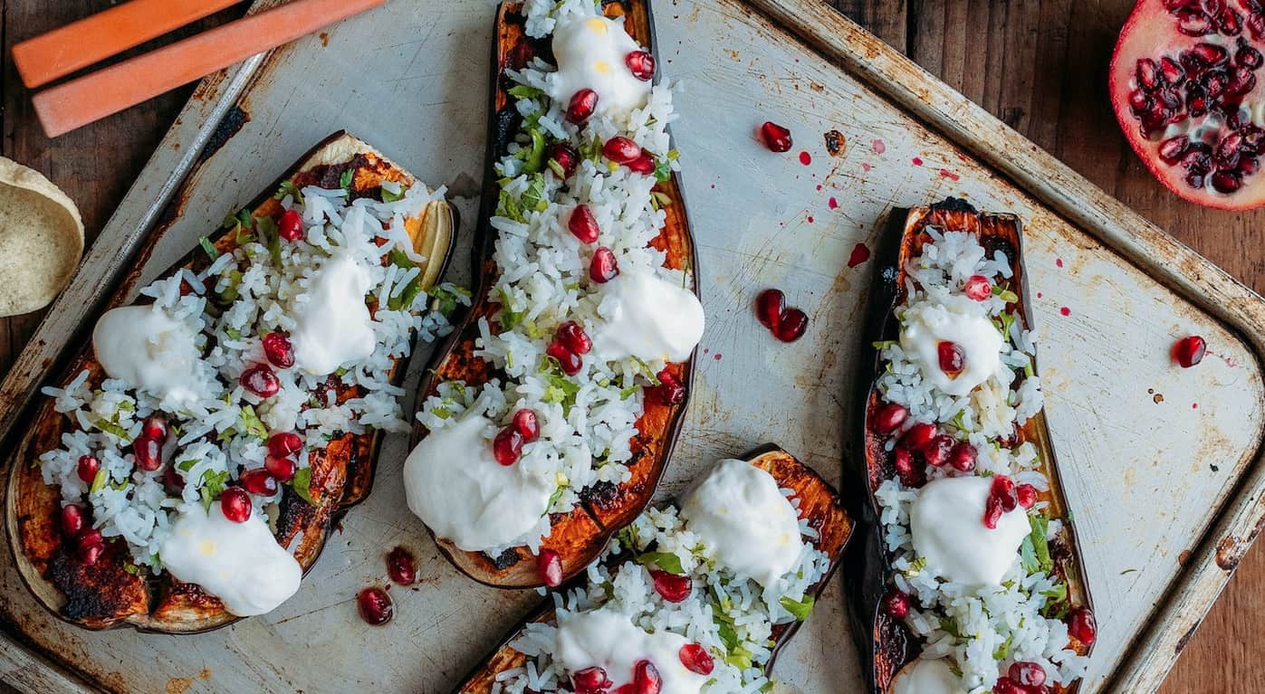 Tandoori Roasted Eggplant - Oven roasted goodness with a twist