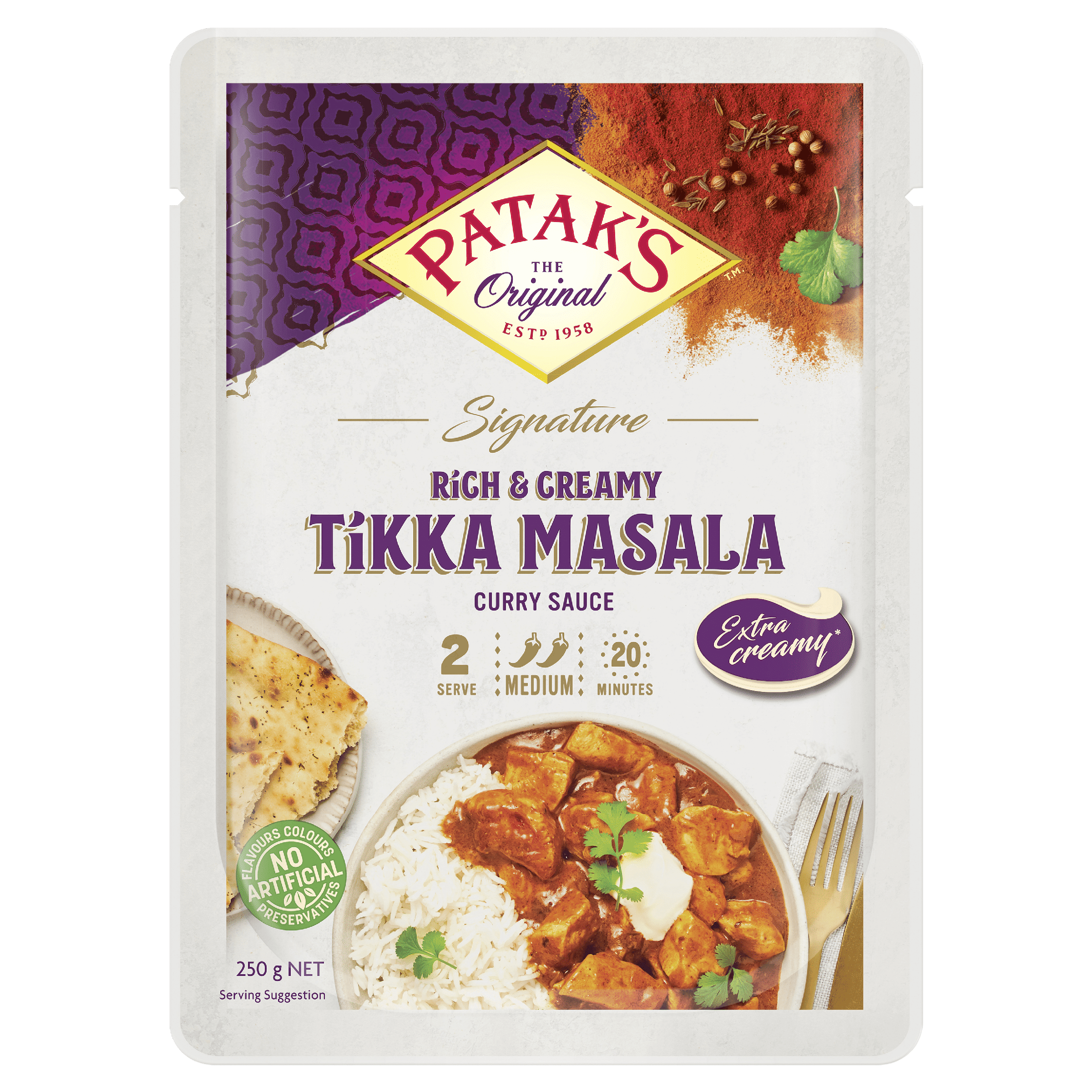 Patak’s Premium Signature Tikka Masala Curry Sauce 250g