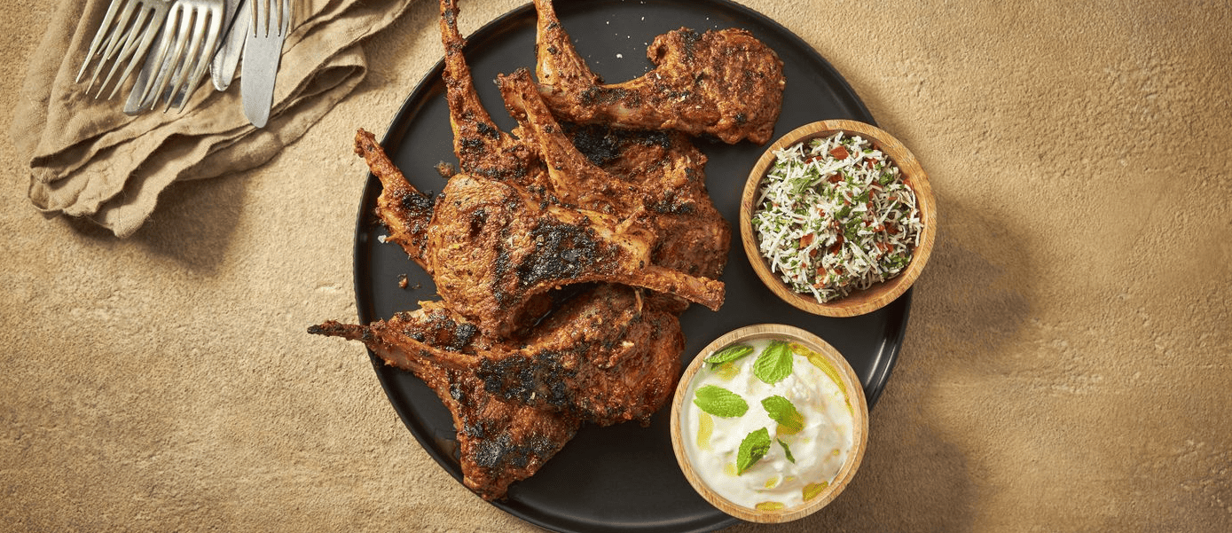 Courtney Roulston’s Tandoori Lamb Cutlets with Lime and Coconut Salsa