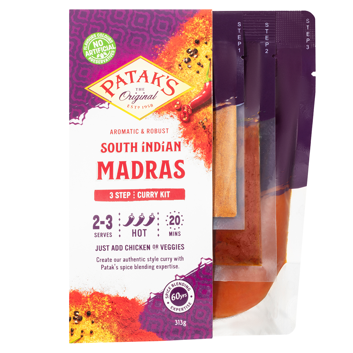 Patak’s Madras Curry Kit 313G